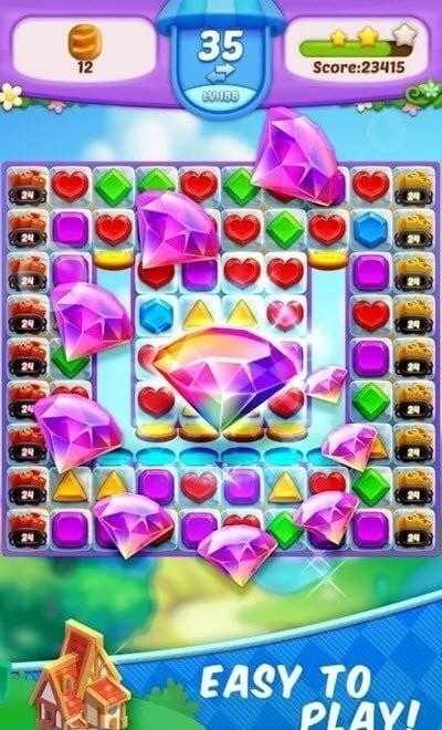 珠宝农场三消手机版(jewelryfarm)下载,珠宝农场三消,消除游戏,闯关游戏